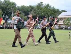 Peserta Latsitardanus Termasuk Praja IPDN Melakukan Latihan Gabungan