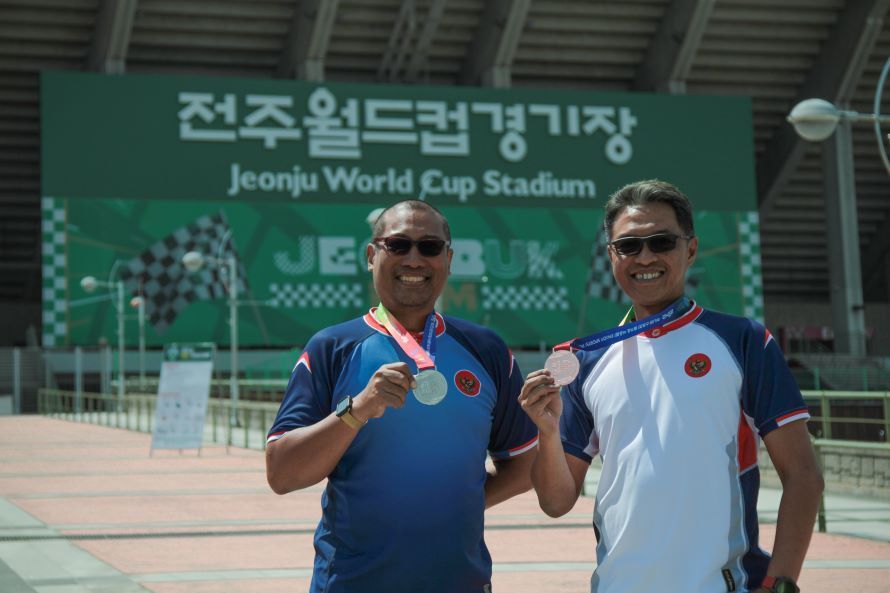 Indonesia Berprestasi di Festival Olahraga Internasional Asia-Pacific Masters Game Jeonbuk Korea