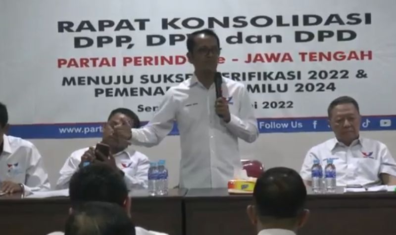 Sekjen Pimpin Rapat Konsolidasi Partai Perindo di Jateng : e-Kompas.ID News