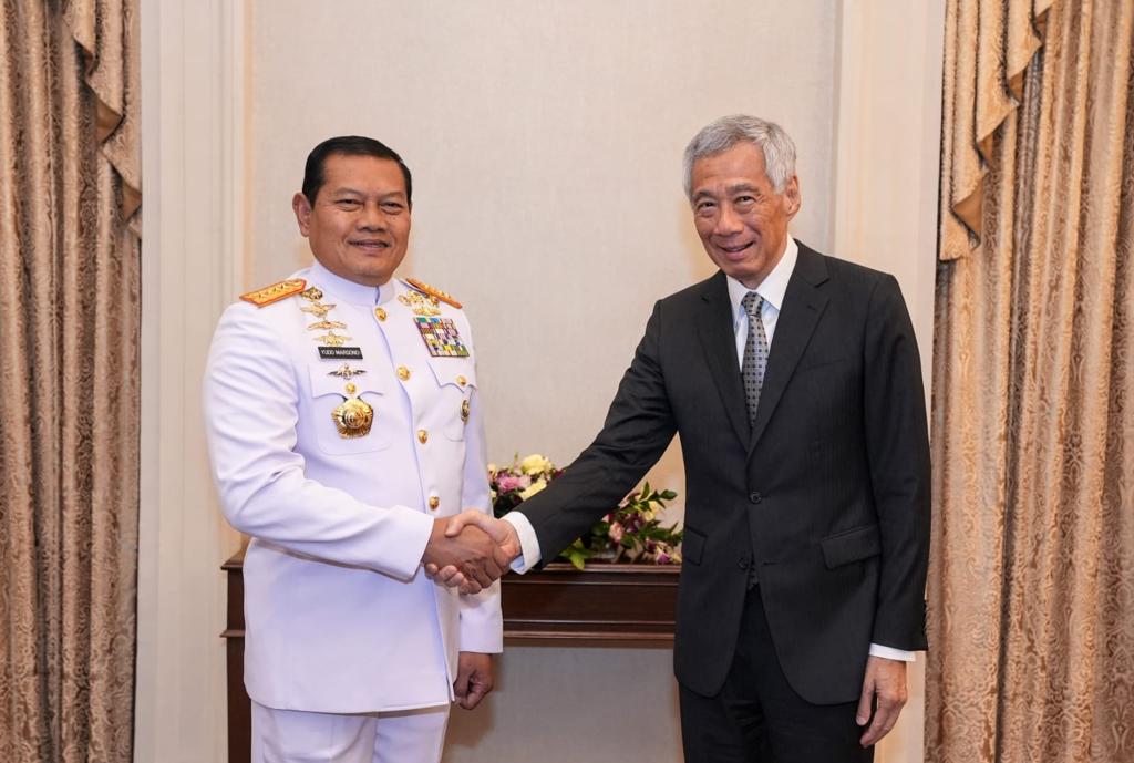Kerjasama Kedua Negara: Panglima TNI Bertemu PM Singapura
