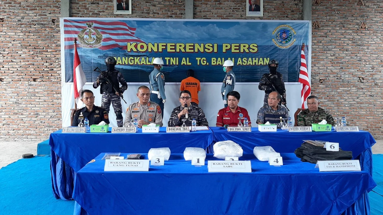 TNI AL Gagalkan Penyelundupan Narkoba Jenis Sabu Senilai Rp. 8,9 M di Kuala Bagan Asahan
