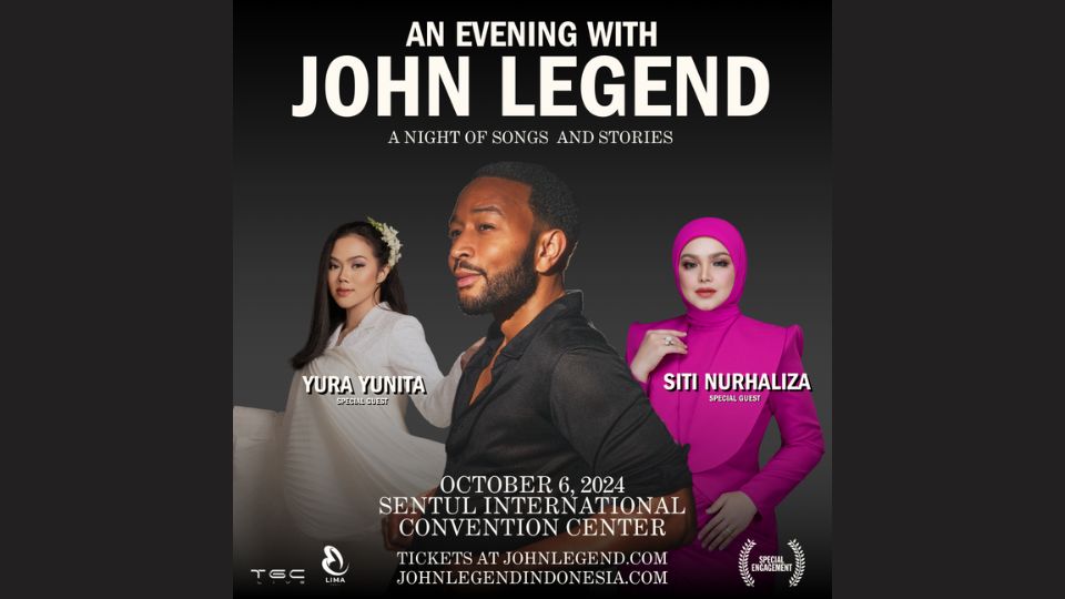 Yura Yunita and Dato' Sri Siti Nurhaliza Perform Specially at John Legend's Concert, Ticket Prices and How to Buy