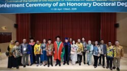Indonesian Senate Speaker Sultan Najamudin awarded honorary doctorate in Busan